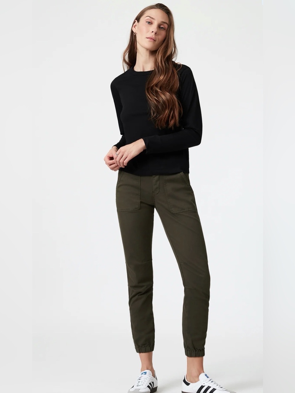 Mavi Ivy Slim Cargo Pants
Mid Rise Dark Green Luxe Twill Size 29